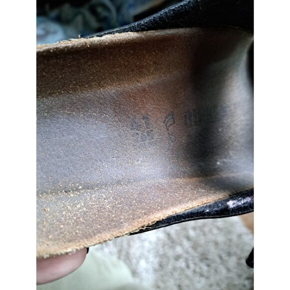 Birkenstock Arizona 2 Strap Slide Sandals Black Size 41 (10-10.5) - Picture 8 of 14